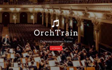 Im virtuellen Orchester mitspielen oder für eine Aufführung mit dem echten Orchester üben - Orchesterstimmen-Trainer (von Benjamin Erhardt) Im virtuellen Orchester mitspielen oder für eine Aufführung mit dem echten Orchester üben - Orchesterstimmen-Trainer (von Benjamin Erhardt)