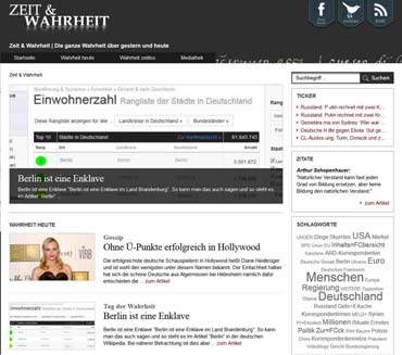 Ein Online-Magazin über gestern und heute - Zeit und Wahrheit (von Benjamin Erhardt) Ein Online-Magazin über gestern und heute - Zeit und Wahrheit (von Benjamin Erhardt)